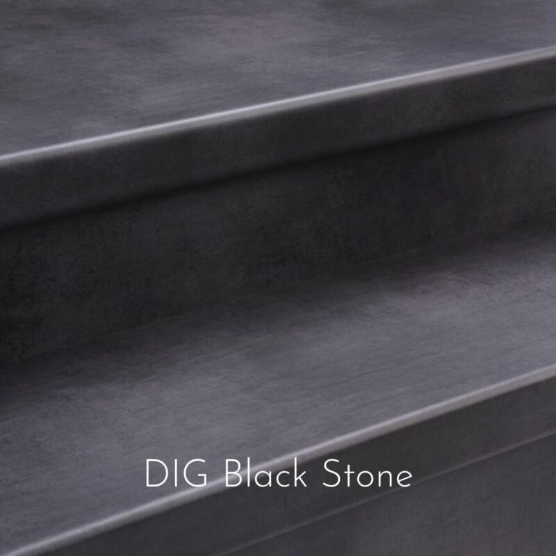 PVC trapbekleding DIG Black Stone