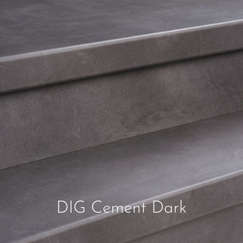 PVC trapbekleding DIG Cement Dark